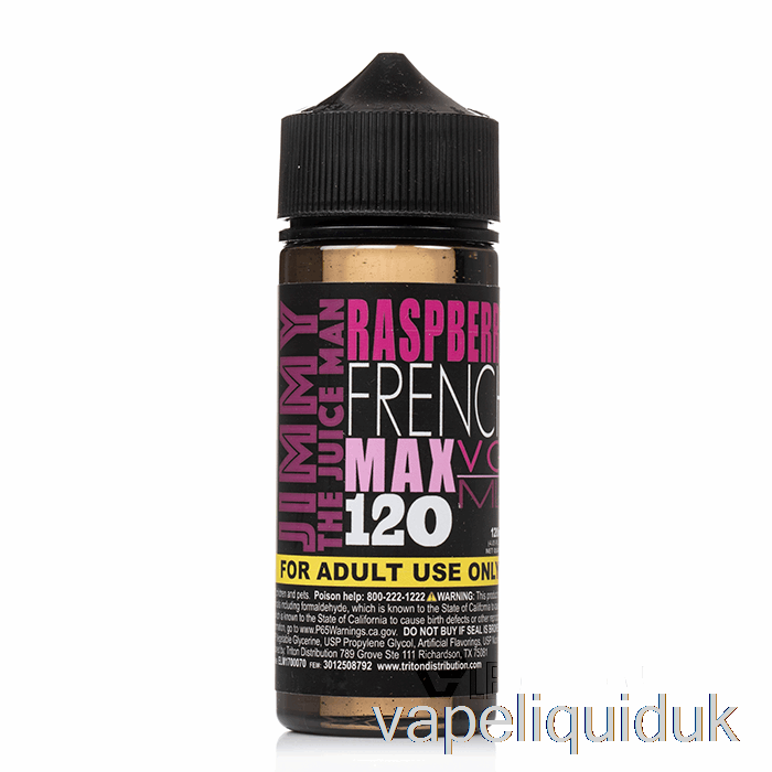 Raspberry French - Jimmy The Juiceman - 120mL 3mg Vape Liquid